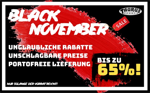 Aus Black Friday wird BLACK NOVEMBER!