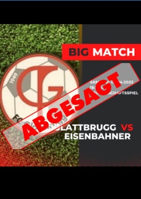 FCG 1 vs Eisenbahner SV 1 - ABGESAGT!!!