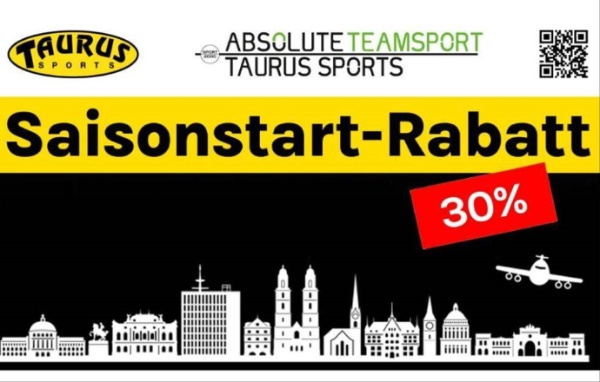 TAURUS SPORTS: Saisonstart Rabatt 30%