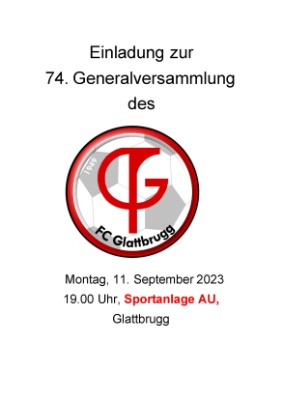 74. Generalversammlung FCG