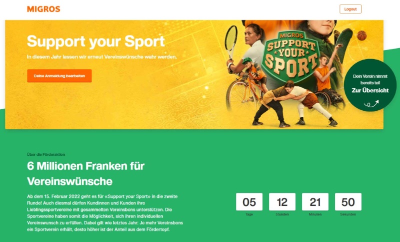 "Support your Sport" geht in die zweite Runde!