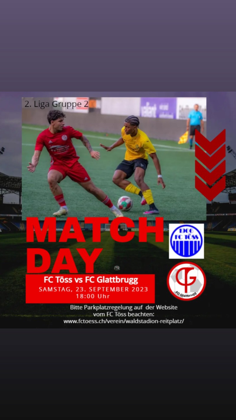 FC Töss vs FCG1 um 18:00 Uhr