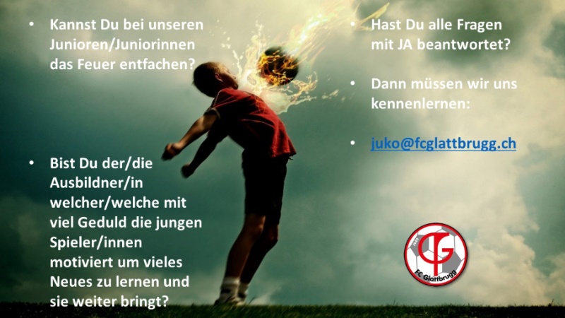 Ausbildner / Juniorentrainer gesucht